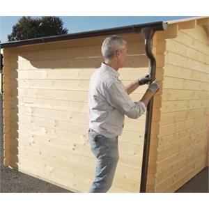 GRONDAIA IN LAMIERA PER CASETTA IN LEGNO - KIT A - FALDE DA 180 A 219CM in Arredamento giardino