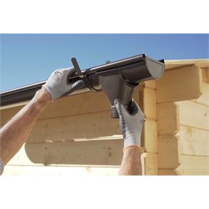 GRONDAIA IN LAMIERA PER CASETTA IN LEGNO - KIT A - FALDE DA 180 A 219CM in Arredamento giardino