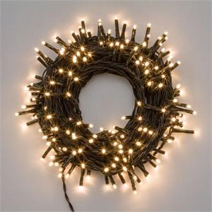 LUCI LED PER ALBERI DI NATALE ESTERNO INTERNO 360 miniLED BIANCO CALDO 25,7MT in Natale