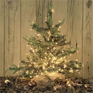 LUCI LED PER ALBERI DI NATALE ESTERNO INTERNO 360 miniLED BIANCO CALDO 25,7MT in Natale