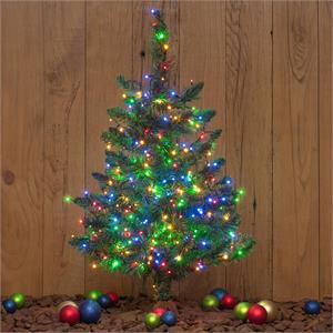 LUCI LED PER ALBERI DI NATALE ESTERNO INTERNO 360 miniLED MULTICOLOR 25,7MT in Natale
