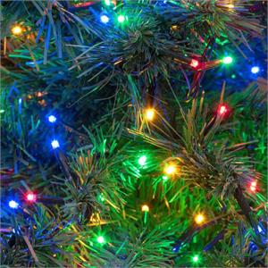 LUCI LED PER ALBERI DI NATALE ESTERNO INTERNO 360 miniLED MULTICOLOR 25,7MT in Natale