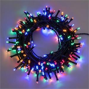 LUCI LED PER ALBERI DI NATALE ESTERNO INTERNO 320 LED MULTICOLOR 12,8MT in Natale