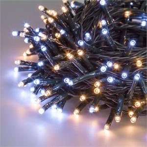 LUCI LED PER ALBERI DI NATALE ESTERNO INTERNO 180 miniLED BIANCO FREDDO E CALDO 13,1MT in Natale