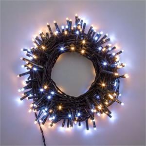 LUCI LED PER ALBERI DI NATALE ESTERNO INTERNO 180 miniLED BIANCO FREDDO E CALDO 13,1MT in Natale