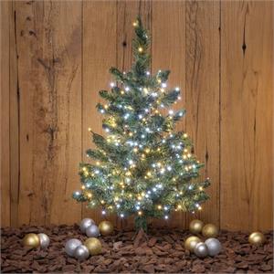 LUCI LED PER ALBERI DI NATALE ESTERNO INTERNO 180 miniLED BIANCO FREDDO E CALDO 13,1MT in Natale