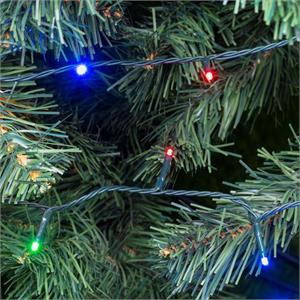 LUCI LED PER ALBERI DI NATALE ESTERNO INTERNO 180 miniLED MULTICOLOR 13,1MT in Natale