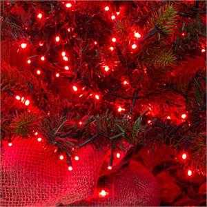 LUCI LED PER ALBERI DI NATALE ESTERNO INTERNO 180 miniLED ROSSO 13,1MT in Natale