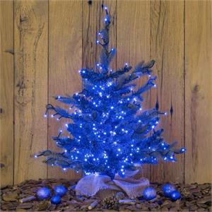LUCI LED PER ALBERI DI NATALE ESTERNO INTERNO 360 miniLED BLU 25,7MT in Natale
