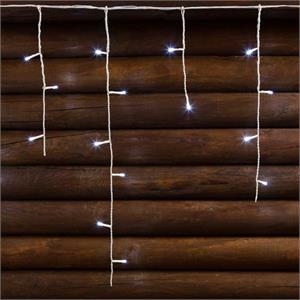 TENDA LUMINOSA LED ICE LIGHT 10,88XH0,6 MT - 255 LED - BIANCO FREDDO in Natale