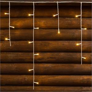 TENDA LUMINOSA LED ICE LIGHT 10,88XH0,6 MT - 255 LED - BIANCO CALDO in Natale