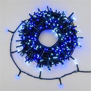 LUCI LED PER ALBERI DI NATALE ESTERNO INTERNO 180 miniLED BIANCO FREDDO E BLU 13,1MT in Natale