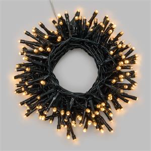 LUCI DI NATALE A BATTERIA PER ESTERNO INTERNO 180 LED BIANCO CALDO 12MT in Natale