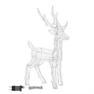 RENNA NATALIZIA LUMINOSA 3D 65CM - 80 LED - LUCE BIANCO FREDDO in Natale