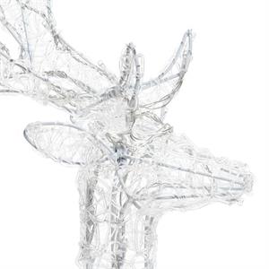 RENNA NATALIZIA LUMINOSA 3D 65CM - 80 LED - LUCE BIANCO FREDDO in Natale