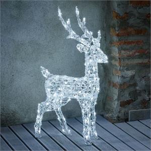 RENNA NATALIZIA LUMINOSA 3D 85CM - 120 LED - LUCE BIANCO FREDDO in Natale