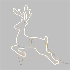 RENNA NATALIZIA LUMINOSA GALOPPANTE 2D - C SMD NEON 480 LED H85CM in Natale