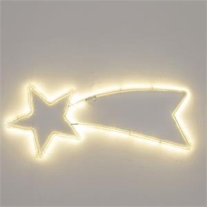 STELLA COMETA LUMINOSA - 80CM - 240 LED - BIANCO CALDO in Natale