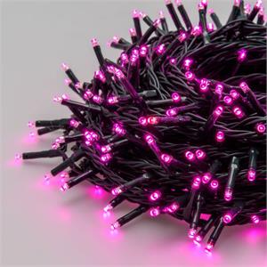 LUCI LED PER ALBERI DI NATALE ESTERNO INTERNO 360 miniLED ROSA 25,7MT in Natale