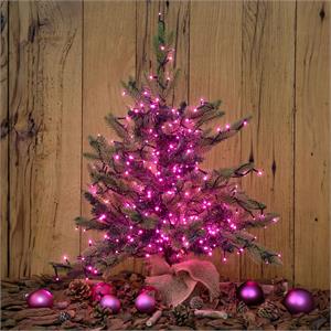 LUCI LED PER ALBERI DI NATALE ESTERNO INTERNO 360 miniLED ROSA 25,7MT in Natale