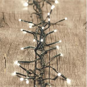 LUCI LED PER ALBERI DI NATALE ESTERNO INTERNO 1100 miniLED BIANCO CALDO 11,5MT in Natale