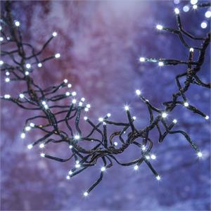 LUCI LED PER ALBERI DI NATALE ESTERNO INTERNO 1100 miniLED BIANCO FREDDO 11,5MT in Natale