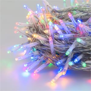 LUCI LED PER ALBERI DI NATALE ESTERNO INTERNO 360 miniLED MULTICOLOR 25,7MT in Natale