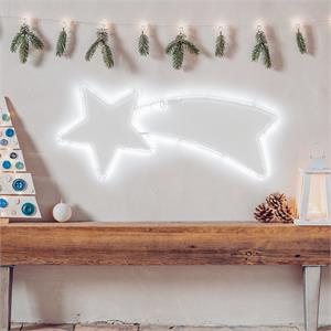 STELLA COMETA LUMINOSA - 80CM - 240 LED - BIANCO FREDDO in Natale