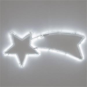 STELLA COMETA LUMINOSA - 80CM - 240 LED - BIANCO FREDDO in Natale
