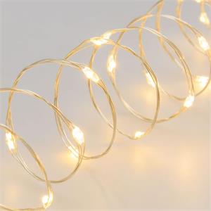 LUCI DI NATALE A BATTERIA CR2032 - CATENA LUMINOSA 1 MT BIANCO CALDO in Natale
