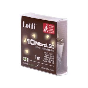 LUCI DI NATALE A BATTERIA CR2032 - CATENA LUMINOSA 1 MT BIANCO CALDO in Natale