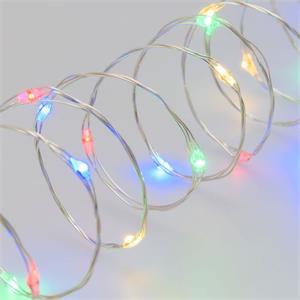 LUCI DI NATALE A BATTERIA CR2032 - CATENA LUMINOSA 1 MT MULTICOLORE in Natale