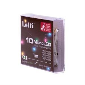 LUCI DI NATALE A BATTERIA CR2032 - CATENA LUMINOSA 1 MT MULTICOLORE in Natale