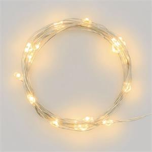 LUCI DI NATALE A BATTERIA CR2032 - CATENA LUMINOSA 2 MT BIANCO CALDO in Natale