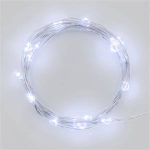 LUCI DI NATALE A BATTERIA CR2032 - CATENA LUMINOSA 2 MT BIANCO FREDDO in Natale