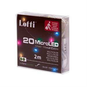 LUCI DI NATALE A BATTERIA CR2032 - CATENA LUMINOSA 2 MT MULTICOLORE in Natale