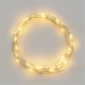 LUCI DI NATALE A BATTERIA CR2032 - CATENA LUMINOSA 4 MT BIANCO CALDO in Natale