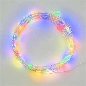 LUCI DI NATALE A BATTERIA CR2032 - CATENA LUMINOSA 4 MT MULTICOLORE in Natale