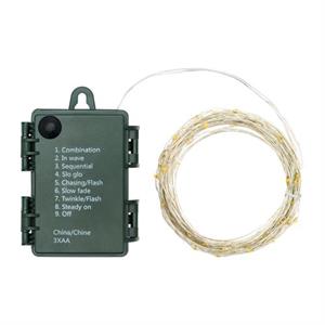 LUCI DI NATALE A BATTERIA 3xAA - CATENA LUMINOSA 8 MT MULTICOLORE in Natale