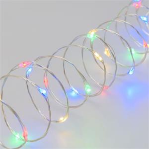 LUCI ALBERO DI NATALE - CATENA LUMINOSA 22,5 MT- 300 LED MULTICOLORE CON BOBINA in Natale