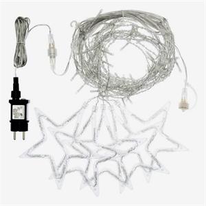 TENDA LUMINOSA - STELLE ICE LIGHT 150 LED - 4 MT - LUCE BIANCA CALDA E FREDDA in Natale