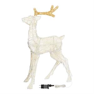 RENNA NATALIZIA LUMINOSA 2D 70CM - 83 LED - MOD. S SERIE LHC in Natale