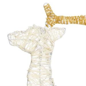 RENNA NATALIZIA LUMINOSA 2D 70CM - 83 LED - MOD. S SERIE LHC in Natale