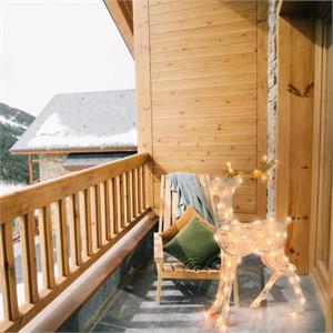 RENNA NATALIZIA LUMINOSA 2D 70CM - 83 LED - MOD. S SERIE LHC in Natale