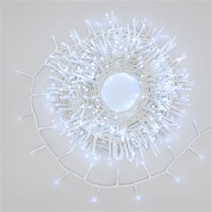 LUCI LED PER ALBERI DI NATALE ESTERNO INTERNO 1000 LED BIANCO ICE 30,5MT in Natale