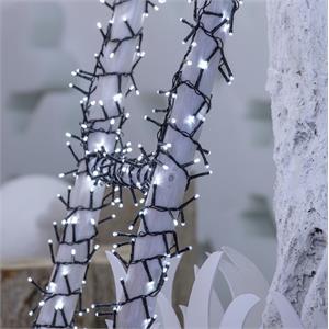 LUCI LED PER ALBERI DI NATALE ESTERNO INTERNO 1500 LED BIANCO FREDDO 30,5MT in Natale