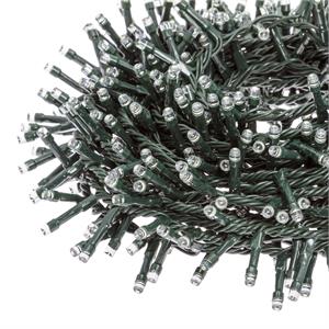 LUCI LED PER ALBERI DI NATALE ESTERNO INTERNO 1500 LED BIANCO FREDDO 30,5MT in Natale