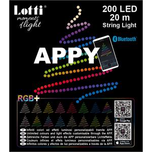 LUCI DI NATALE SMART - CATENA LUMINOSA 20 MT - 200 LED RGB - CONTROLLO TRAMITE APP in Natale