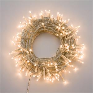 LUCI LED PER ALBERI DI NATALE ESTERNO INTERNO 180 miniLED BIANCO CALDO 13,1MT in Natale