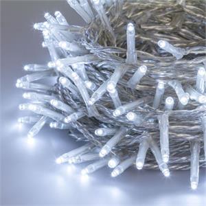 LUCI LED PER ALBERI DI NATALE ESTERNO INTERNO 180 miniLED BIANCO FREDDO 13,1MT in Natale